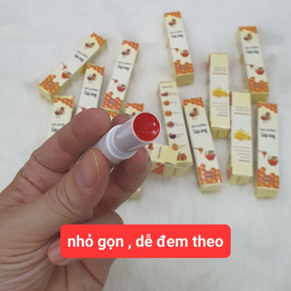 -SON DƯỠNG MÔI LÀM TỪ SÁP ONG, VITAMIN E. DẦU OLIU, VASELINE, MẬT ONG