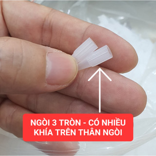 -Ngòi nhựa xanh và trắng dùng cho may xăm thần thánh