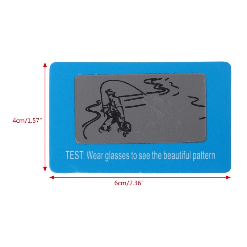 Thẻ Test Phân Cực Cho Kính Mát Kính Râm Phân Cực Bằng GIẤY ( Polarized Glasses Test Plastic Card )