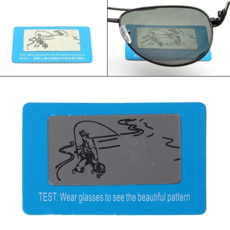 Thẻ Test Phân Cực Cho Kính Mát Kính Râm Phân Cực Bằng GIẤY ( Polarized Glasses Test Plastic Card )