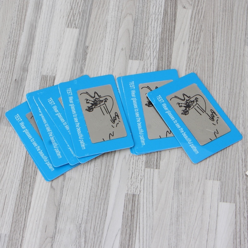 Thẻ Test Phân Cực Cho Kính Mát Kính Râm Phân Cực Bằng GIẤY ( Polarized Glasses Test Plastic Card )