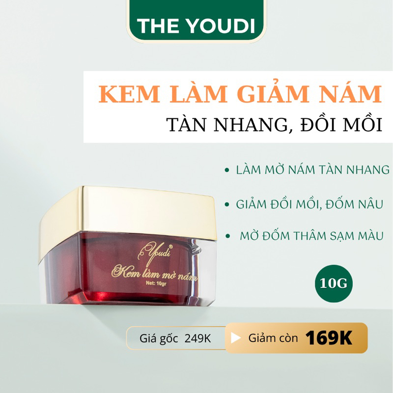 Kem giảm nám tàn nhang đồi YOUDI không bong tróc da 10g