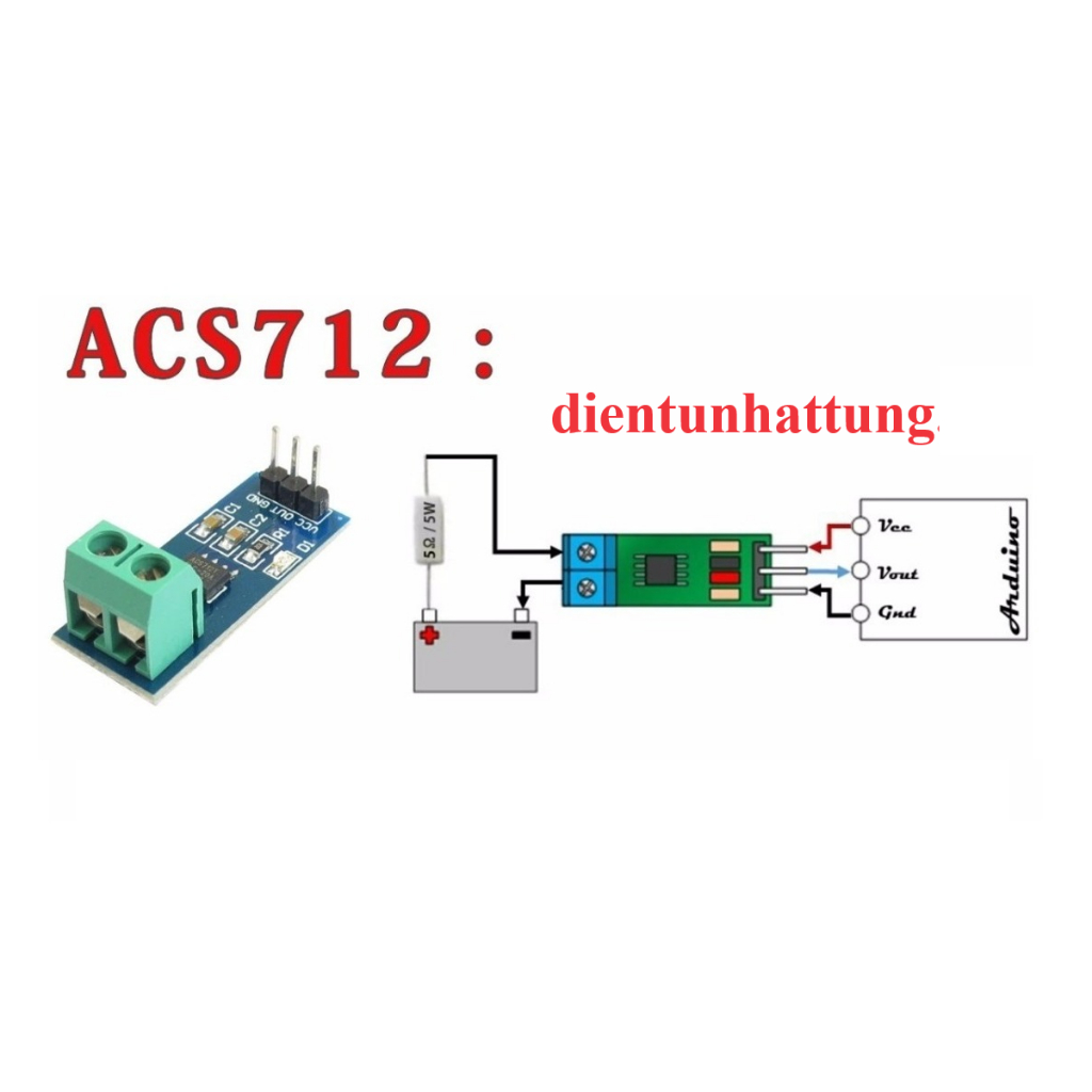 CẢM BIẾN ĐO DÒNG ĐIỆN DC/AC ACS712 | Shopee Việt Nam