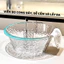 Chậu rửa mặt trong suốt vân kim cương Greenhome chất liệu nhựa Acrylic, Chậu nhựa thau nhựa nhà tắm