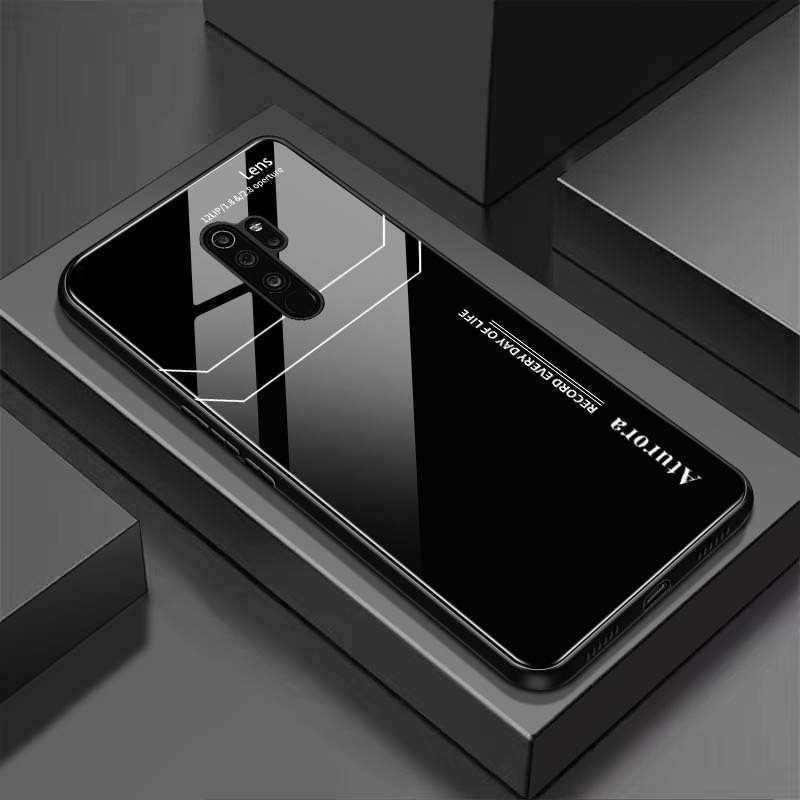 Ốp Lưng XIAOMI REDMI 9, NOTE 8 PRO Mặt Lưng Kính Cường Lực Sáng Bóng