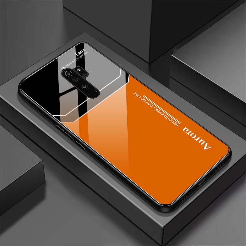 Ốp Lưng XIAOMI REDMI 9, NOTE 8 PRO Mặt Lưng Kính Cường Lực Sáng Bóng