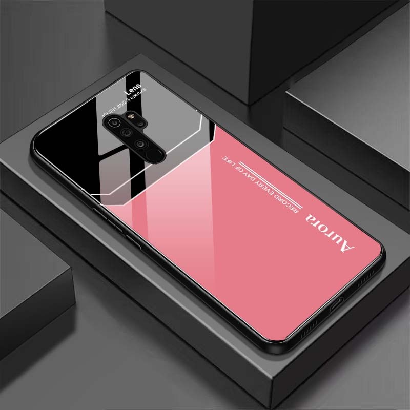 Ốp Lưng XIAOMI REDMI 9, NOTE 8 PRO Mặt Lưng Kính Cường Lực Sáng Bóng