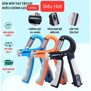 -DỤNG CỤ TẬP CƠ TAY-Kìm Bóp Tay Kìm Tập Cơ Tay Có Đếm Số Dụng Cụ Tập Gym Tại Nhà Loại Xịn Chịu Lực Lên Đến 60Kg