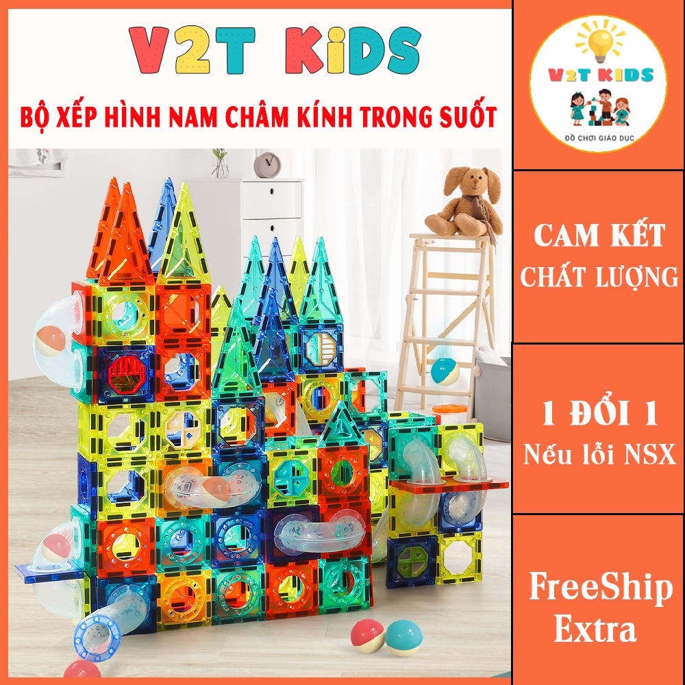 Bộ xếp hình nam châm kính