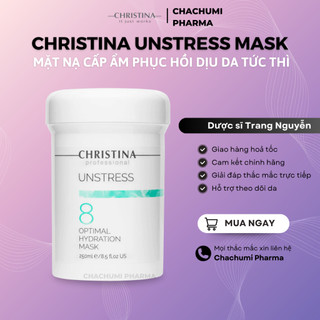 Mặt nạ Christina Unstress 8 Optimal Hydration Mask cấp ẩm, dịu da tức thì 250ml