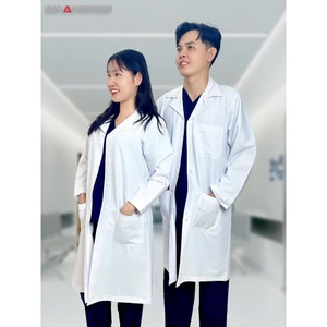 Áo Blouse Trắng Dài Tay Nam Nữ Vải Cotton Cao Cấp Thương Hiệu GT Bảo An