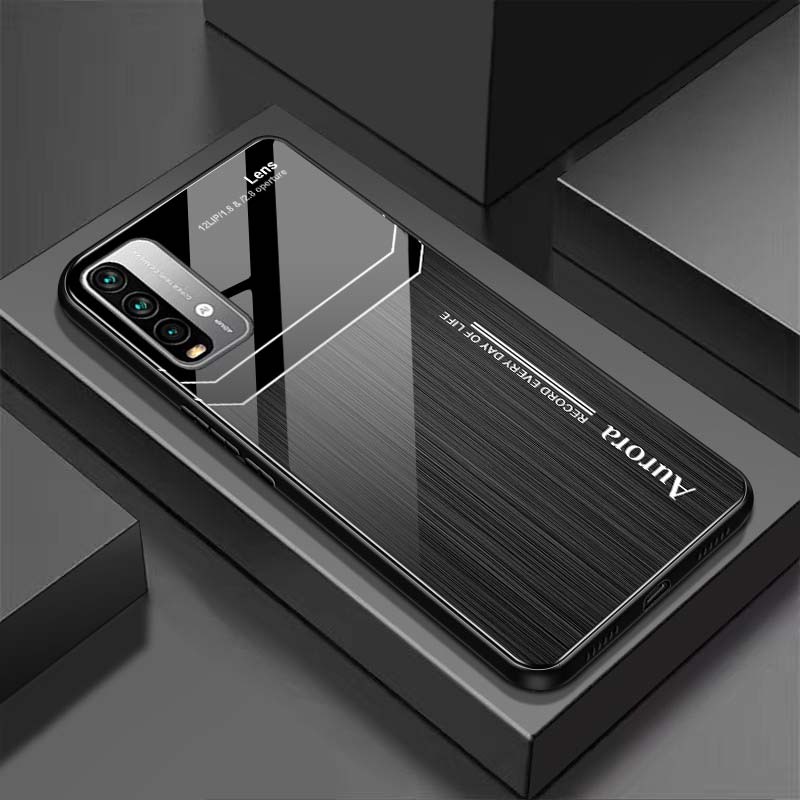 Ốp Lưng XIAOMI REDMI 9T, POCO M3 Mặt Lưng Kính Cường Lực Sáng Bóng