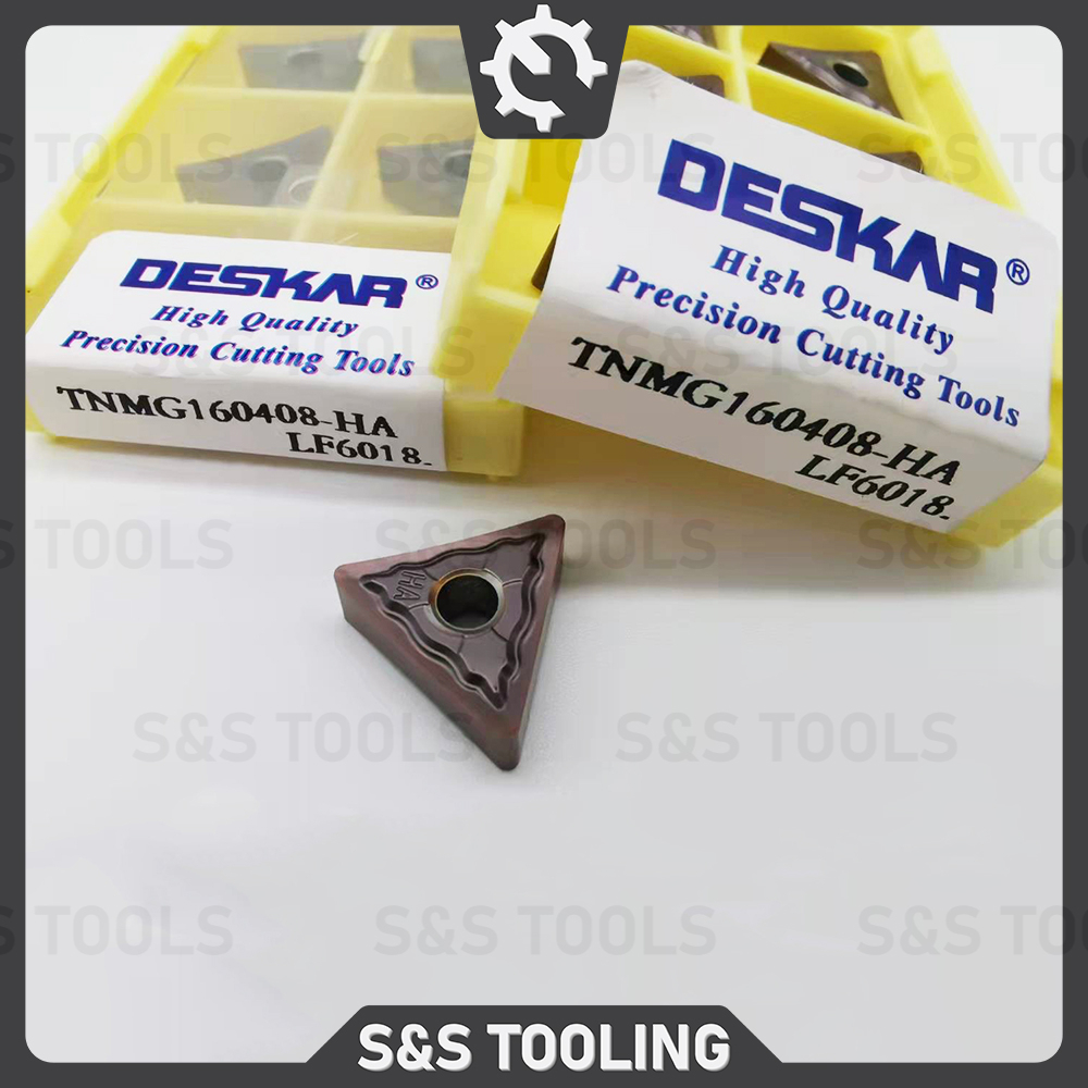 Chip tiện T16 biên cong hạt nặng chịu va đập DESKAR tiện thép inox rất ngon