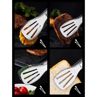 Kẹp gắp thức ăn Inox 23cm - 36cm Cao cấp Chống Gỉ Chống Nóng Siêu bền Chắc Chắ Chubby Chef kẹp gắp đa năng
