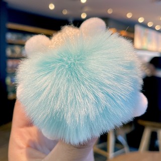 Móc Khóa Gấu Bông Lông Xù Đeo Kính Cute treo túi siêu xinh ( Gấu Kính )