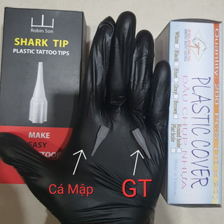 -Ngòi nhựa chuyên dùng cho máy xăm thần thánh, ngòi nhựa thương hiệu GT Giang Trúc và Shark Tip cá mập