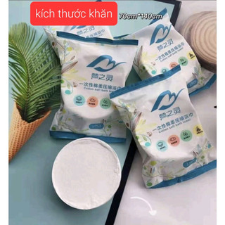 -Khăn Tắm Nén Cotton Du Lịch Kích Thước Lớn 140x70cm