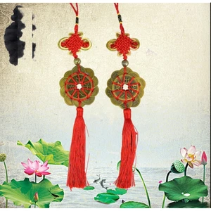 Dây Xu Mai Hoa Thập Toàn treo ô tô phong thủy 10 Cánh #Maihoathaptoan , Quà Tết