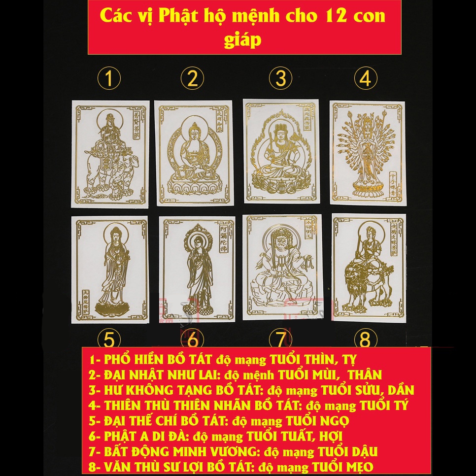 Miếng dán điện thoại hình phật bản mệnh, phù hợp các dòng điện thoại máy tính bảng.