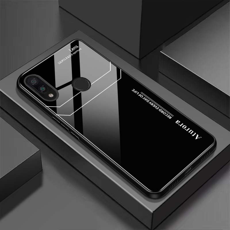 Ốp Lưng XIAOMI REDMI NOTE 7, NOTE 7 PRO Mặt Lưng Kính Cường Lực Sáng Bóng