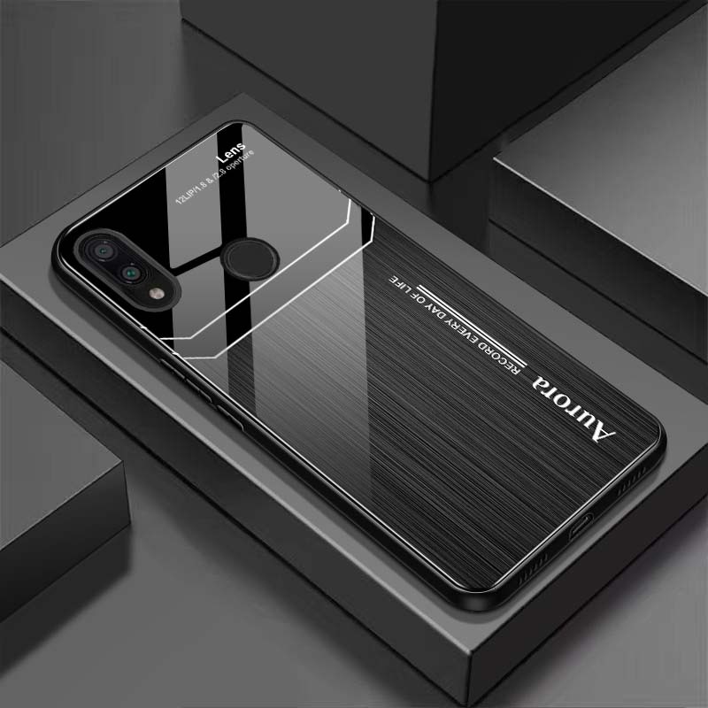 Ốp Lưng XIAOMI REDMI NOTE 7, NOTE 7 PRO Mặt Lưng Kính Cường Lực Sáng Bóng