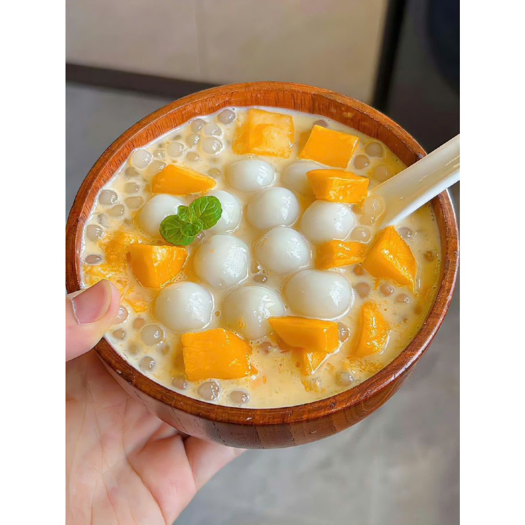 Trân Châu Sấy Khô (Bột Báng) Hạt Mini Sấy Khô Long Phú gói 300gr - Topping Trà Sữa Nguyên Liệu Đồ Ăn Vặt