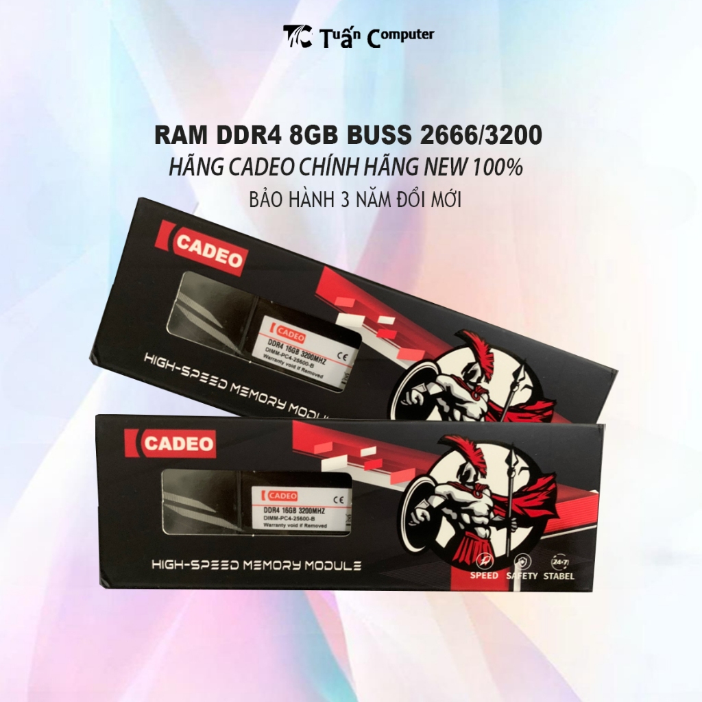 [FREESHIP] Ram CADEO Tản Thép 8GB (1x8GB) DDR4 2666/3200Mhz Mới Full ...