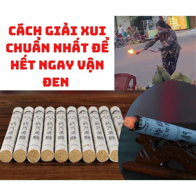 [⭐hót⭐] NHANG XÔNG GIẢI VÍA, NHANG XÔNG PHONG THỦY ( HỘP 10 CÂY)