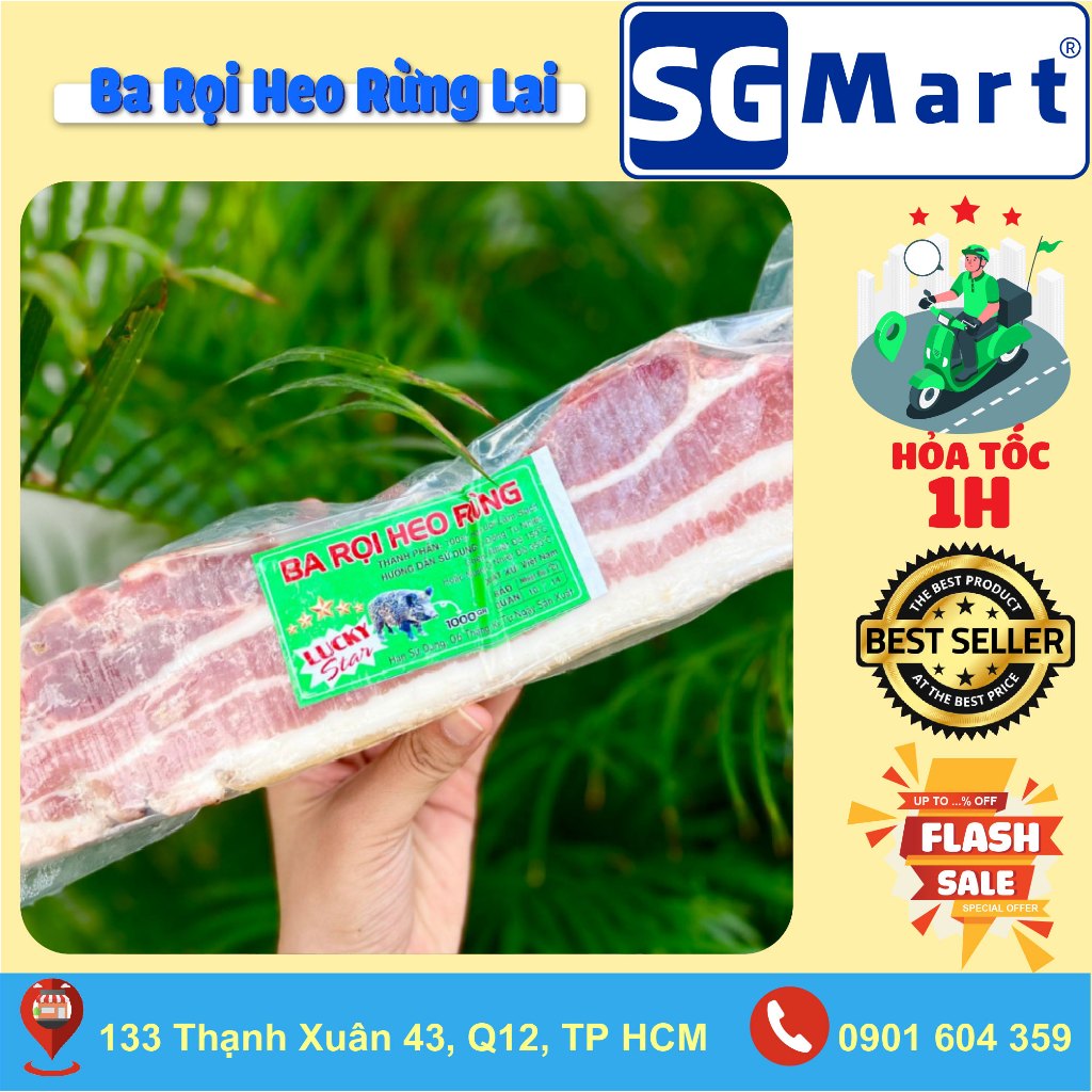 Ba Rọi Heo Rừng Lai 1kg – Dai Ngon Đúng Vị [Ship Hỏa Tốc 1H HCM ...