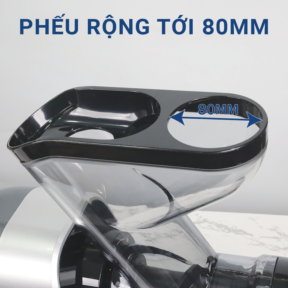[Chính Hãng] Máy ép chậm trục ngang Venko VS30 - Máy Ép Trái Cây Giữ 98% Lượng Nước Công Suất 150W, Bảo Hành 12 Tháng