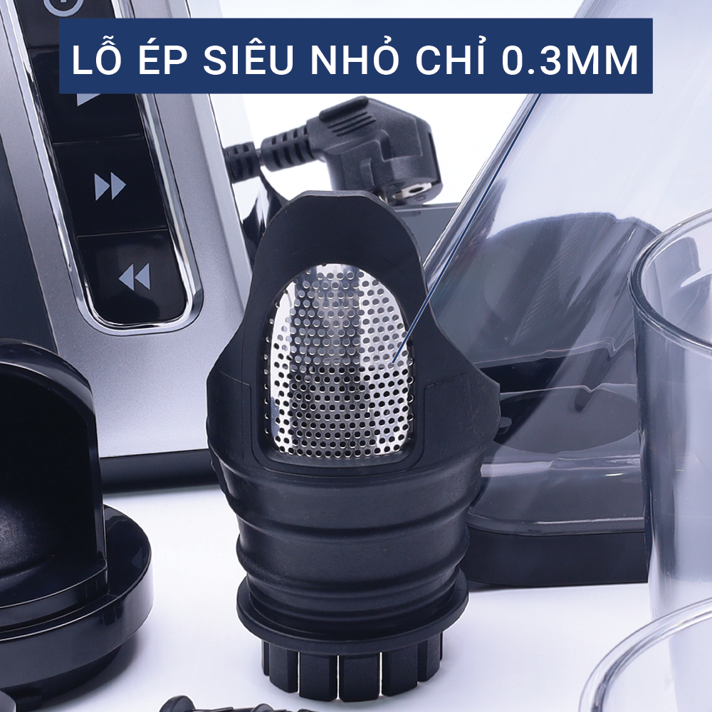 [Chính Hãng] Máy ép chậm trục ngang Venko VS30 - Máy Ép Trái Cây Giữ 98% Lượng Nước Công Suất 150W, Bảo Hành 12 Tháng