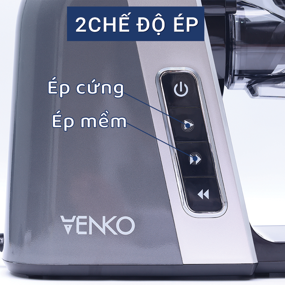 [Chính Hãng] Máy ép chậm trục ngang Venko VS30 - Máy Ép Trái Cây Giữ 98% Lượng Nước Công Suất 150W, Bảo Hành 12 Tháng