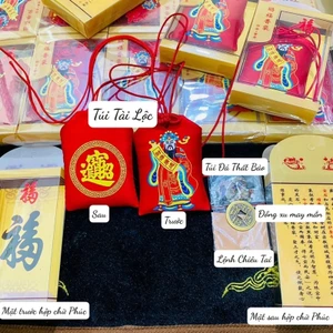 Túi thần tài - túi tài lộc để bóp ví [Đã Khai Quang]