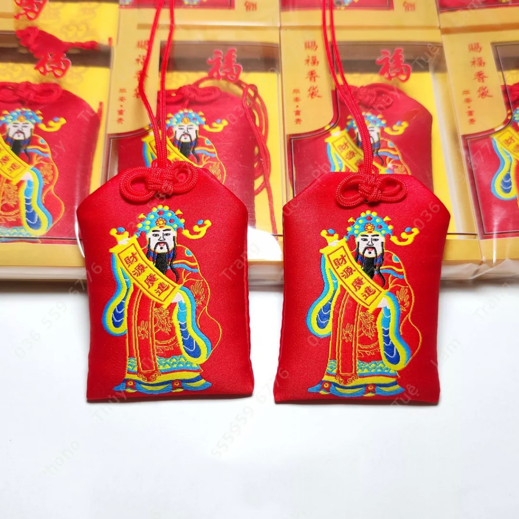 [Siêu Sale] [HÀNG SẴN] Túi thần tài - túi tài lộc để bóp ví [Đã Khai Quang]