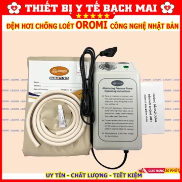 Đệm Chống Loét, Đệm Hơi OROMI HF-A Chống Ê Mỏi Lở Loét Cho Người Nằm Lâu, Liệt, Người Già, Bệnh Nhân