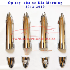 Ốp tay nắm cửa xe KIA Morning 2012-2020 Mạ Crom