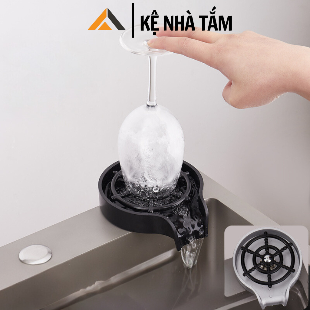 Máy rửa ly, rửa cốc tự động xịt rửa chai lọ bằng inox, tia nước mạnh dễ ...