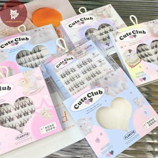 [FLORTTE] Mi Giả Sẵn Keo Flortte, Mi cụm Sẵn Keo Thạch Silicon Trong suốt, Tiện lợi CUTE CLUB