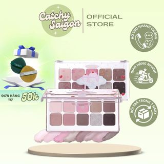 [FLORTTE] Bảng Phấn Mắt Flortte 10 Ô Nhũ lì Cô Gái Mộng mơ Girls Dormitory Series Eyes Palette