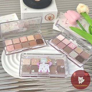 [FLORTTE] Bảng Phấn Mắt Flortte 10 Ô Nhũ lì Cô Gái Mộng mơ Girls Dormitory Series Eyes Palette