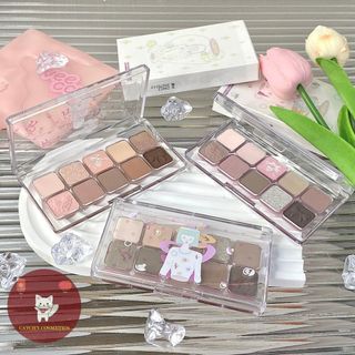 [FLORTTE] Bảng Phấn Mắt Flortte 10 Ô Nhũ lì Cô Gái Mộng mơ Girls Dormitory Series Eyes Palette