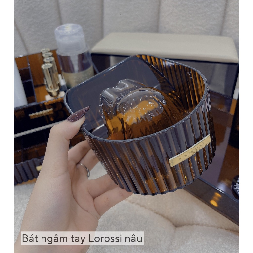 Bát ngâm tay meka trong suốt, bát ngâm tay làm nail cao cấp, hàng chuẩn loại 1