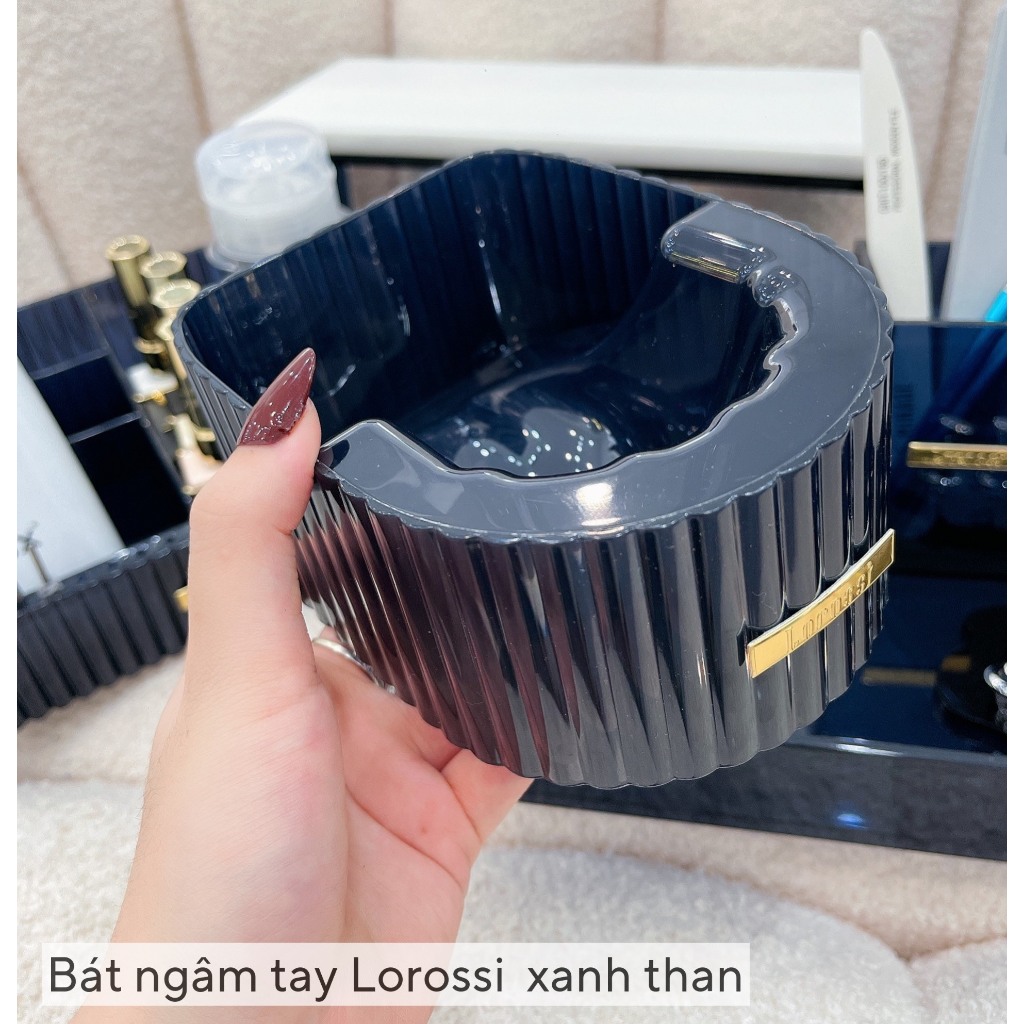 Bát ngâm tay meka trong suốt, bát ngâm tay làm nail cao cấp, hàng chuẩn loại 1