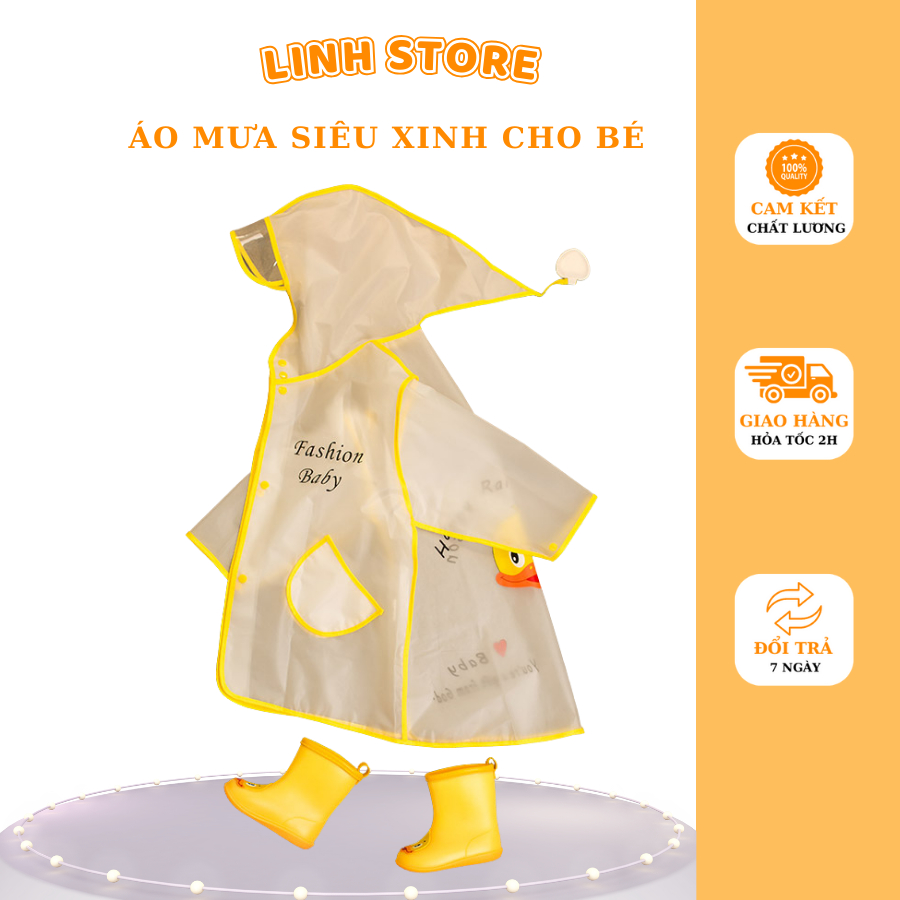 Combo ủng áo mưa siêu xinh cho bé AM0101 + UN0101