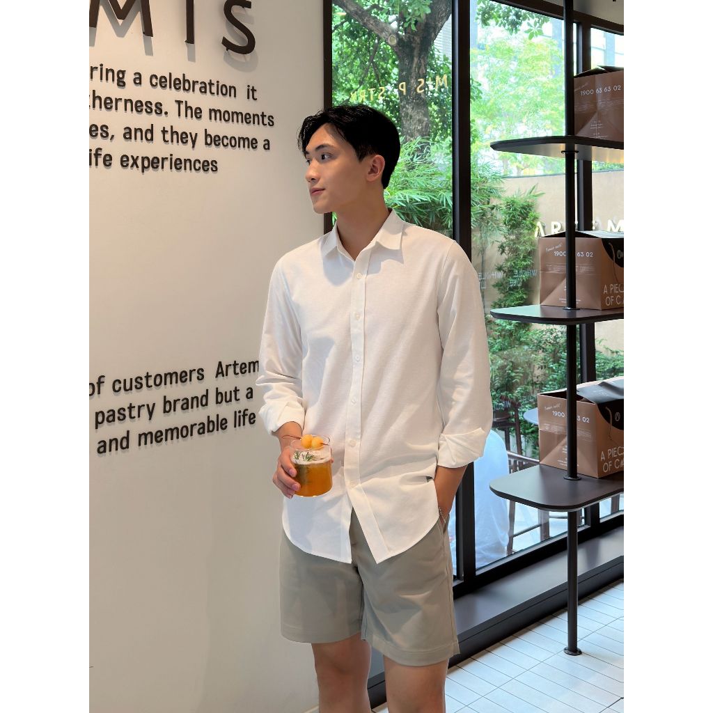 Áo sơ mi tay dài OXFORD chất liệu Oxford Basic, trẻ trung, thanh lịch - FEAER