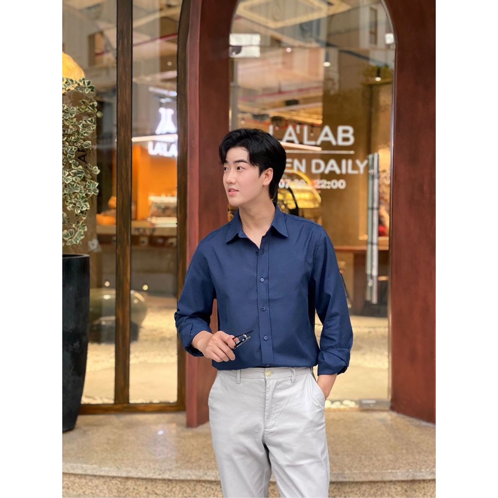 Áo sơ mi tay dài OXFORD chất liệu Oxford Basic, trẻ trung, thanh lịch - FEAER