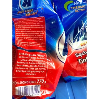 [combo 2 gói] _ Bột giặt nhiệt ABA - sạch tinh tươm - gói 770g/380g