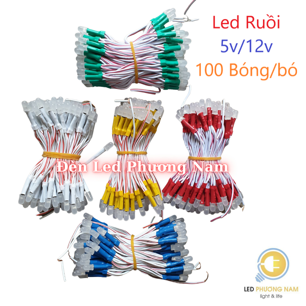 Led Ruồi Liền Dây 12v ( 100 bóng/dây ) | Shopee Việt Nam