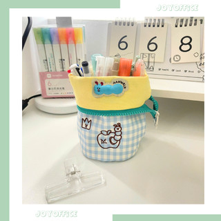 (Pencilcase) Hộp Đựng Bút Vải Canvas Phong Cách Lật Theo Chiều Dọc _ Joy Office