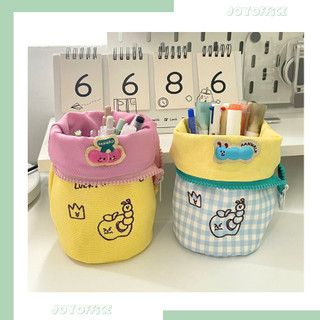 (Pencilcase) Hộp Đựng Bút Vải Canvas Phong Cách Lật Theo Chiều Dọc _ Joy Office